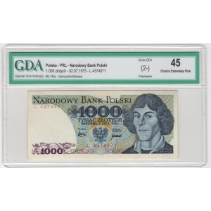 Poland, People's Republic of Poland, 1,000 zloty 1975, series L