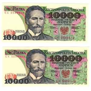 Poland, People's Republic of Poland, 10,000 gold 1988 CC/CK series - set of 2 pieces