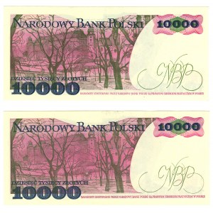 Poland, People's Republic of Poland, 10,000 gold 1988 CC/CK series - set of 2 pieces