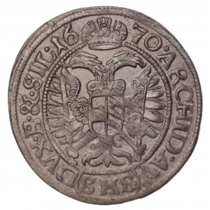 Silesia under Austrian rule, Leopold I, 3 krajcary 1670 SHS, Wrocław, Poland
