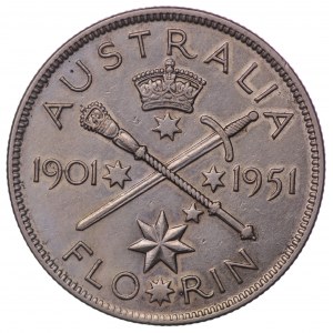 Australie, 1 florin 1951
