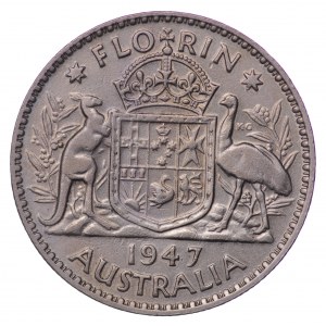 Australia, 1 florin 1947