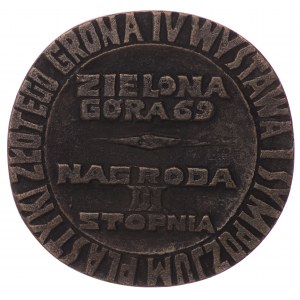Polska, medal Zielona Góra 1969, IV WYSTAWA I SYMPOZJUM PLASTYKI ZŁOTEGO GRONA