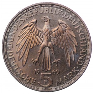 Germany, 5 marks 1969 F