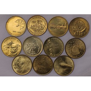 Słowenia, 5 tolarjev - zestaw 11 sztuk