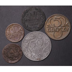 Poland, set of 5 pieces