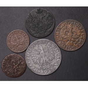 Poland, set of 5 pieces