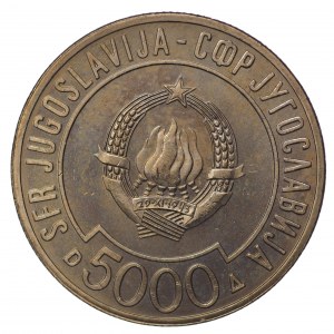 Yougoslavie, 5000 dinars 1989