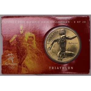 Australia, 5 dolarów 2000 - zestaw 6 sztuk