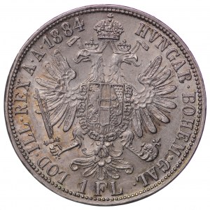Austria, 1 florin 1884
