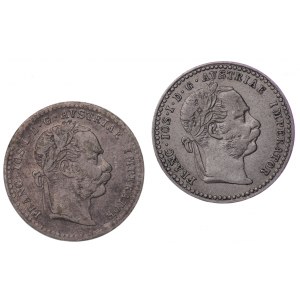 Austria, 10 krajcarów 1869/1872 - zestaw 2 sztuk
