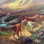 ANONIMO, Landscape with a flock of sheep