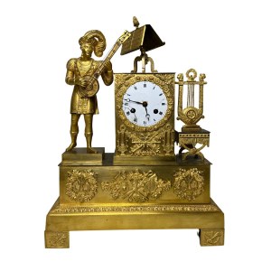 Gilt bronze clock