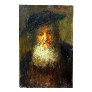 ANONIMO, Portrét staršieho človeka (umelecká štúdia)