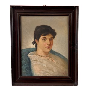 F. BOGLIOLO, Portret kobiety - F. Bogliolo