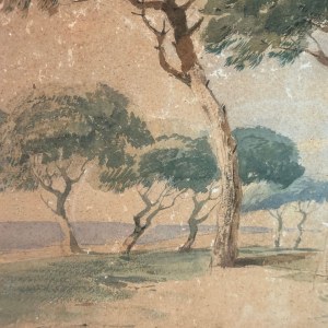 UNIDENTIFIED SIGNATURE, Wooded landscape