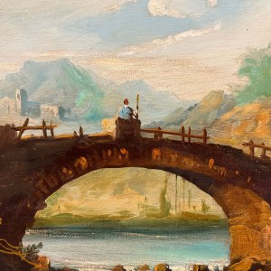 ANONIMO, Landscape with Architectural Capriccio