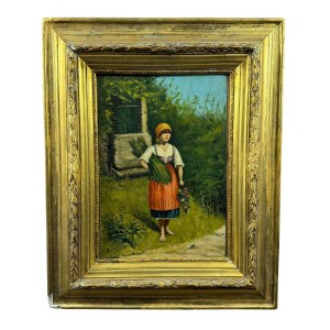 C. Passarelli, Peasant Girl - C. Passarelli (1860-1917)