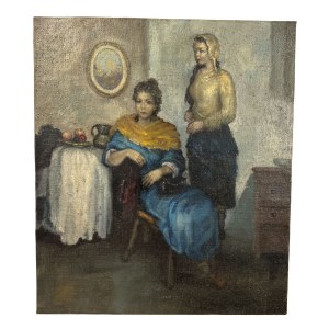 ANONIMO, Zwei Frauen in einem Innenraum