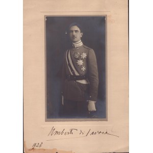 Foto autografa Umberto di Savoia