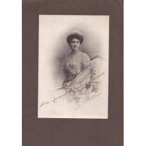 Foto con dedica della Regina Elena