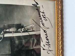 Foto con firma di Vittorio Emanuele III