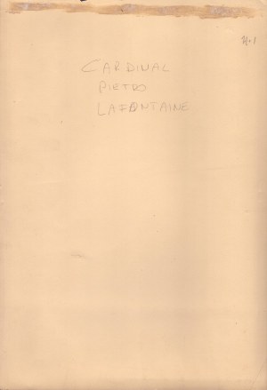 Foto mit Widmung und Autogramm des Kardinals Lafontaine