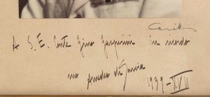 Foto s venovaním a autografom Amedea di Savoia