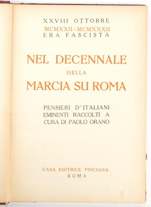 MARCIA SU ROMA, dans la décennie - Orano, Paolo