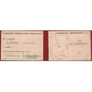 Togliatti, Palmiro (Genova, 26 marzo 1893 - Jalta, 21 agosto 1964) - Lama, Luciano (Gambettola, 14 ottobre 1921 - Roma, 31 maggio 1996)