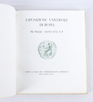 EUR Esposizione Universale Roma, 1942 - zväzok presentazione