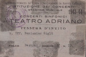 Gigli, Beniamino (Recanati, 20 marzo 1890 - Roma, 30 novembre 1957)