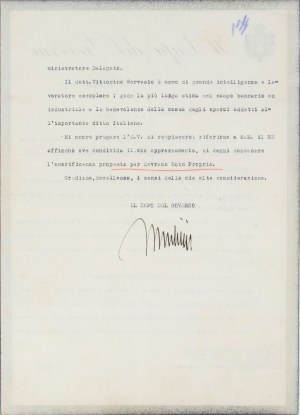 Mussolini, Benito (Dovia di Predappio 1883 - Giulino di Mezzegra, Dongo, 1945