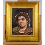 Vincent Lukaszewicz (1861-1931), Porträt eines Mädchens