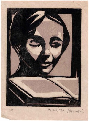 Eugeniusz Briański (1908-1980), Frau mit Buch