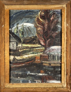 Jonas Vaitys (1903-1963), Močiutės pasaka / Peizažas (dvipusis)