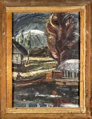 Jonas Vaitys (1903-1963), Grandmother's Tale / Landscape (double-sided)