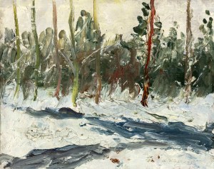 Leonardas Kazokas (Kazakevičius, 1905-1981), Schnee im Wald