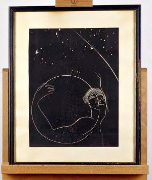 Stasys Krasauskas (1929-1977), Vers les étoiles. Extrait d'un cycle de gravures lyriques.