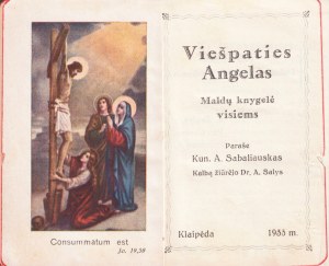 Livre de prières miniature, 1933, L'ange du Seigneur : un livre de prières pour tous