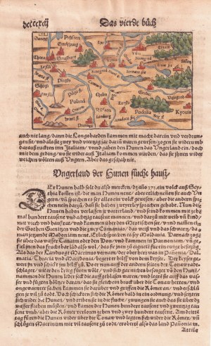 Mapa lordostwa Münster, 1556 r., Sebastian Münster (1488-1552)