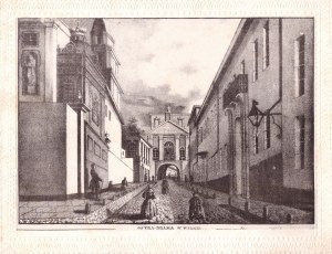 Ozemblowski's Dawn Gate Street, 1843, Joseph Ozemblowski (Oziębłowski, Józef, 1805-1878)