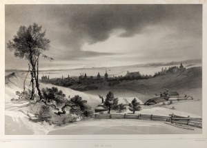 Widok Wilna według Lauvergne'a, 1852 r., Barthelemy Lauvergne (1805-1871)