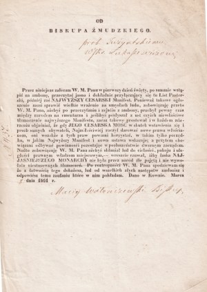 Motiejus Valančius, 1861, Motiejus Valančius (1801-1875) - rašy- tojas, Žemaičių vyskupas (1849-1875).