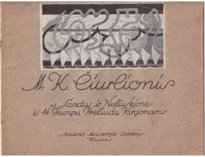 Sheet music by M. K. Čiurlionis, Mikalojus Konstantinas Čiurlionis (1875-1911)