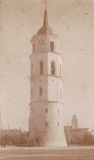 Campanile della cattedrale di Vilnius di J. Bulhak, 1912, Jan Brunon Bułhak (1876-1950) Dzwonica katedralna.