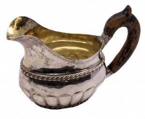 Cream pot, 1818-1826, Russia, St Petersburg, master - Erik Frisk, maker - Aleksandr Ilyich Jashinov (Jashinkov, Jashenkov).