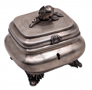 Silver box for an etrog, 1882, Lithuania, Kaunas, master - Leizeris Šeinkeris (Vilnius), maker - Konstanti- nas Kolpakovas.