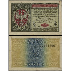 Polska, 1/2 marki polskiej, 9.12.1916