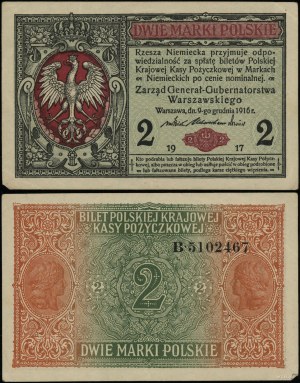 Poland, 2 Polish marks, 9.12.1916